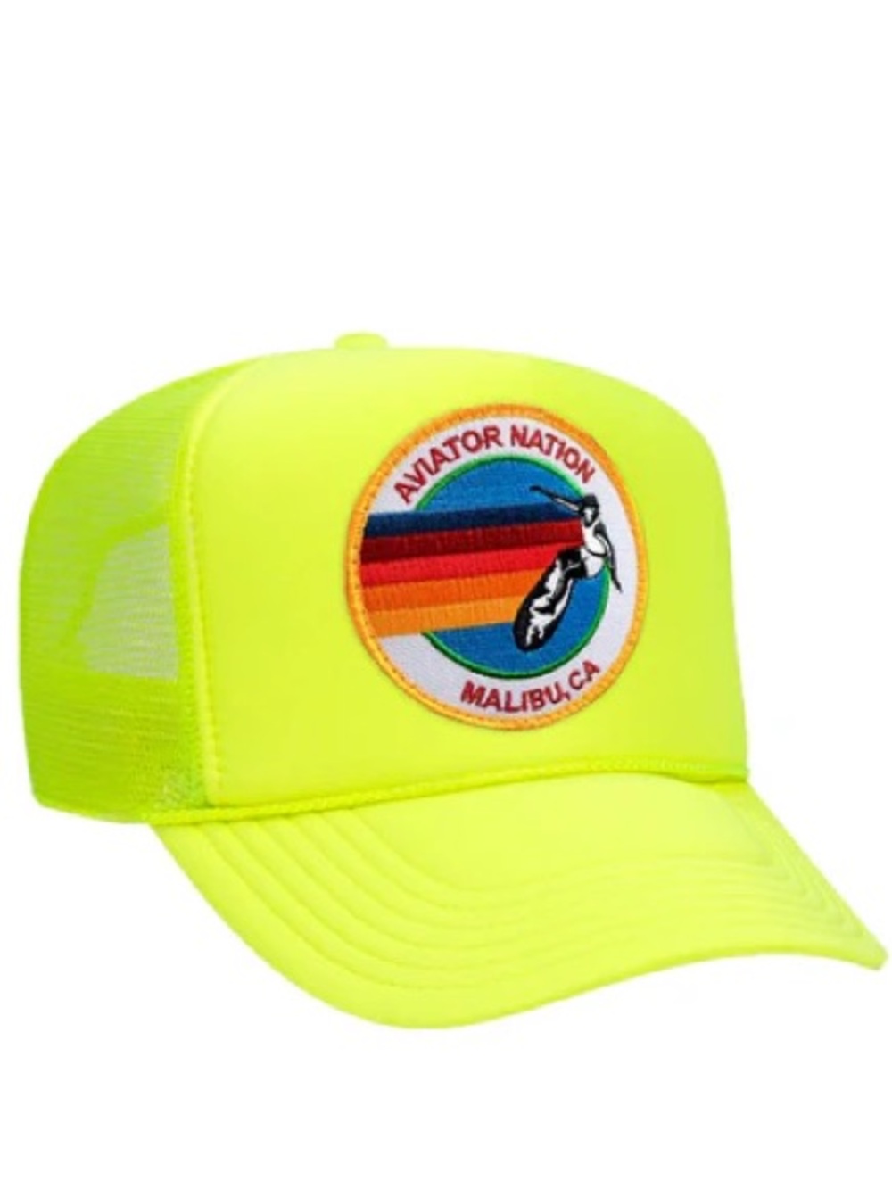 Aviator Nation Neon Yellow MALIBU VINTAGE TRUCKER HAT